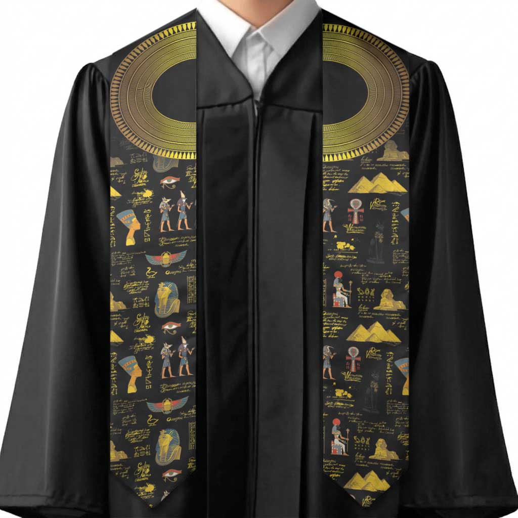 Ancient Egypt and Hieroglyphs Graduation Stole