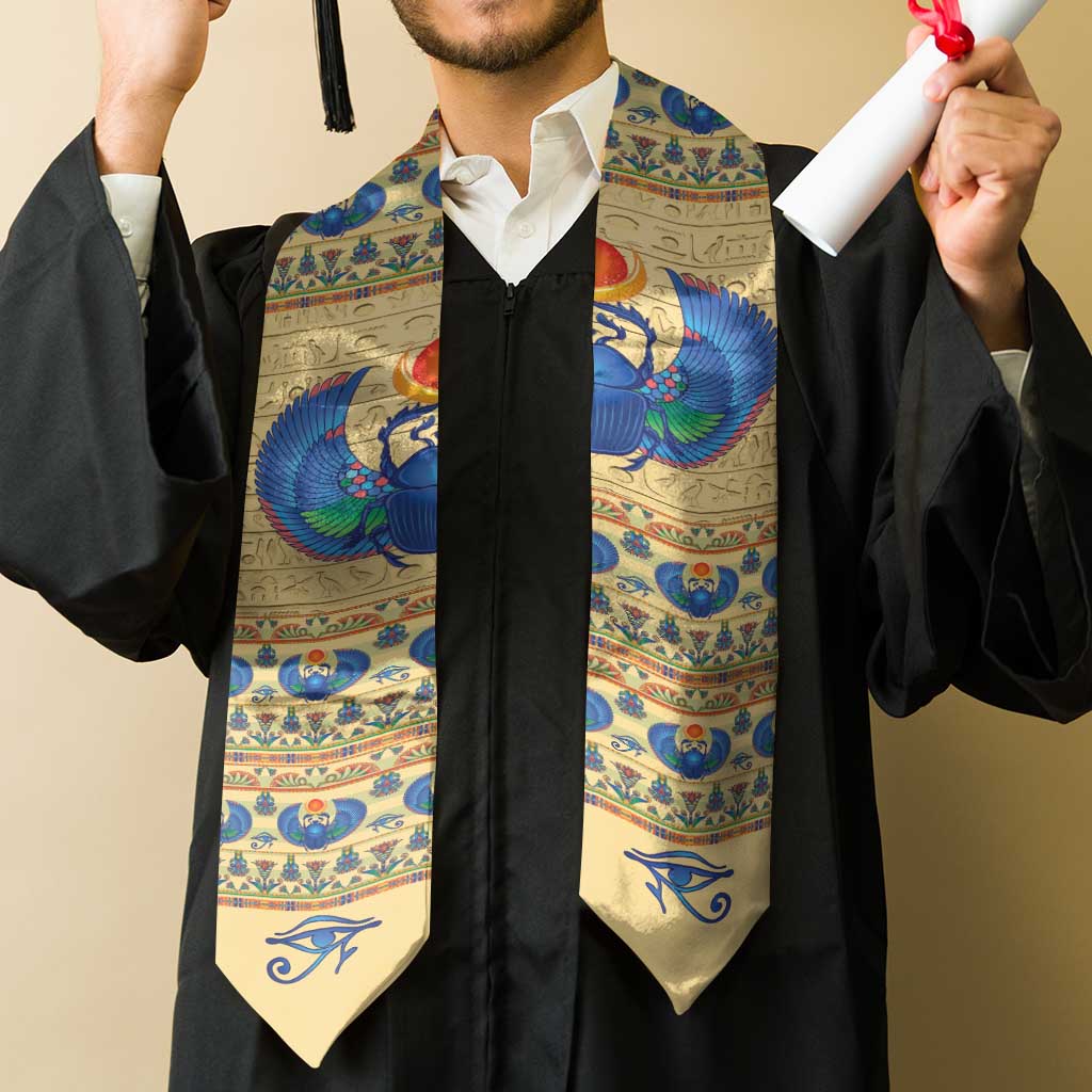 Ancient Egypt Scarab Beetle Graduation Stole