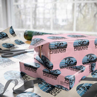 Ancient Greek Mythology Poseidon Dartist Wrapping Paper Roll Dart King Of The Sea Trident - Wonder Print Shop