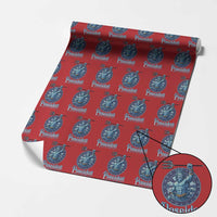 Ancient Greek Mythology Poseidon Dartist Wrapping Paper Roll God Of The Dart Sea Trident - Wonder Print Shop