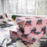 And Bake Funny Benjamin Franklin Patriotic Graphic Matching Wrapping Paper Roll Vintage Founding Father Distressed Stars and Lightning Bolts Dynamic Duo