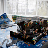 And She Loved A Little Boy Very Much Even More Than She Loved Herself Wrapping Paper Roll Autism Awareness Giraffes