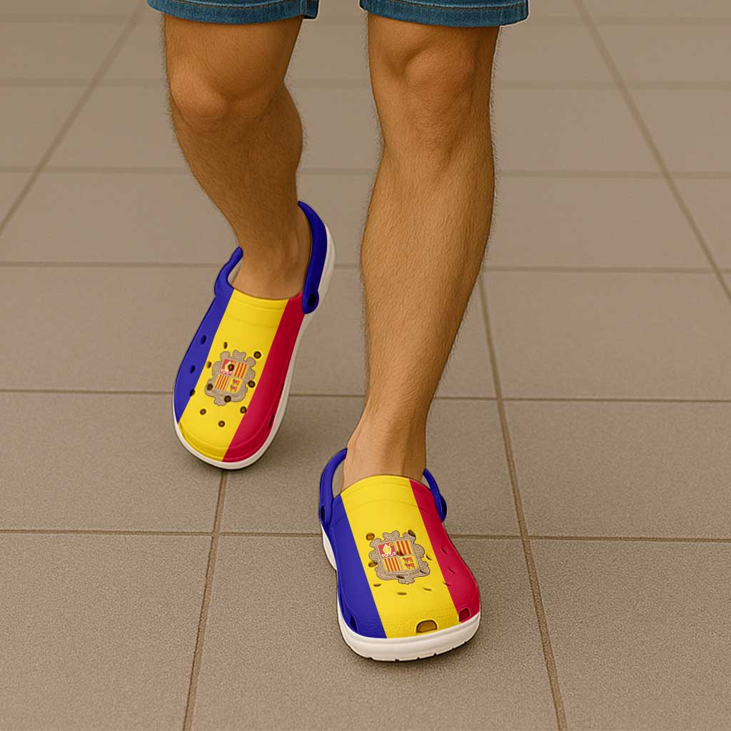 Andorra Clogs Shoes Flag Color Inspiration - Wonder Print Shop