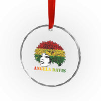 Angela Davis Crystal Glass Ornament Black History Month - Wonder Print Shop