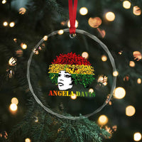Angela Davis Crystal Glass Ornament Black History Month - Wonder Print Shop