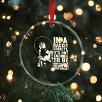 Angela Davis Inspirational Quote Crystal Glass Ornament - Wonder Print Shop
