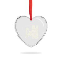 Angela Davis Inspirational Quote Heart Crystal Glass Ornament - Wonder Print Shop