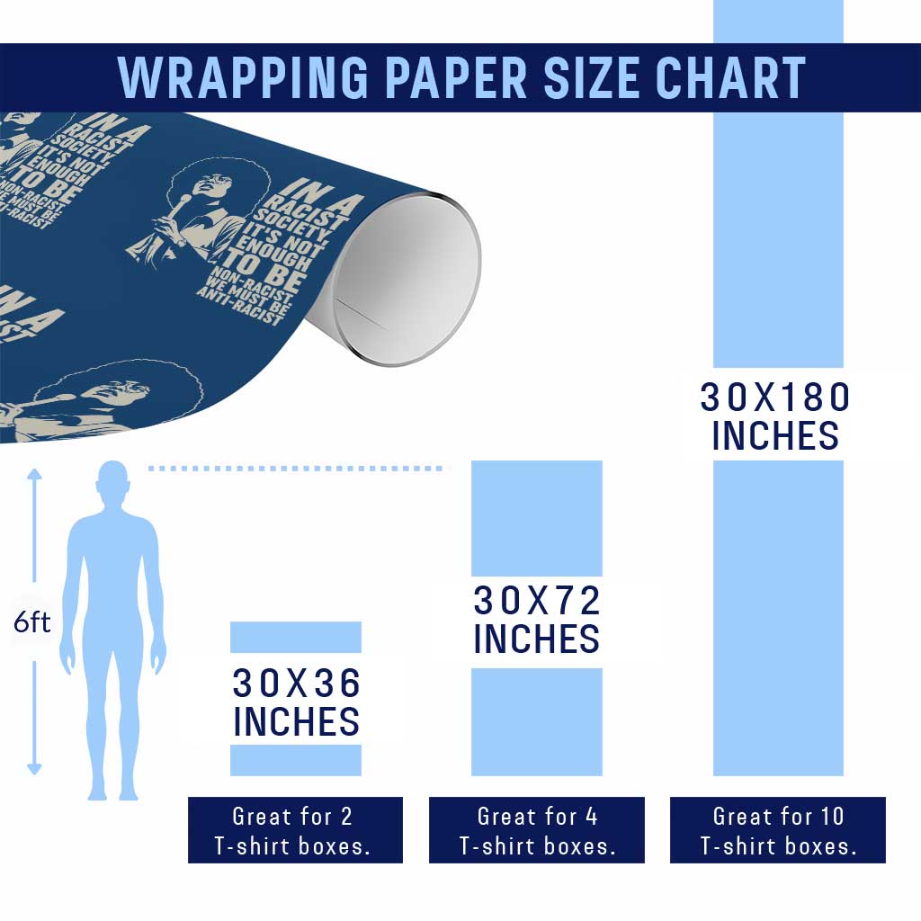 Angela Davis Inspirational Quote Wrapping Paper Roll - Wonder Print Shop