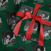 Angela Davis Inspirational Quote Wrapping Paper Roll Black History African Pride Power - Wonder Print Shop