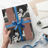 Angela Davis Inspirational Quote Wrapping Paper Roll Black History African Pride Power - Wonder Print Shop