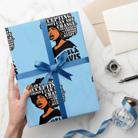 Angela Davis Inspirational Quote Wrapping Paper Roll I Am No Longer Accepting The Things I Cannot Change - Wonder Print Shop