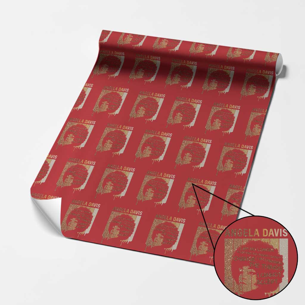 Angela Davis Quote Wrapping Paper Roll I Am No Longer Accepting The Things I Cannot Change - Wonder Print Shop