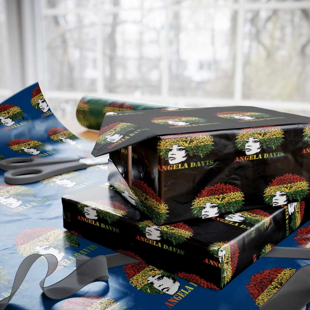 Angela Davis Wrapping Paper Roll Black History Month - Wonder Print Shop