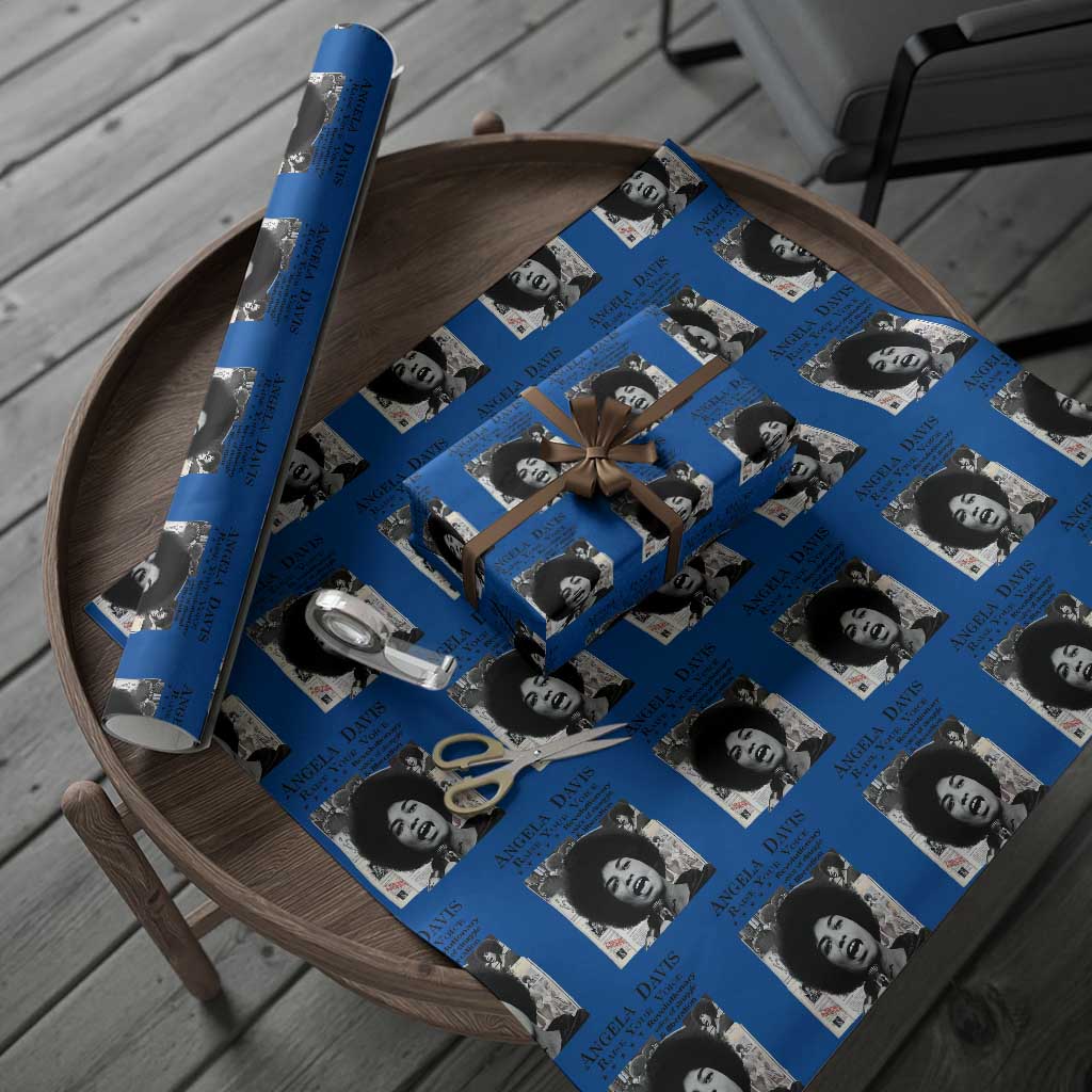 Angela Davis Wrapping Paper Roll Raise Your Voice Revolutionary Power Liberation - Wonder Print Shop