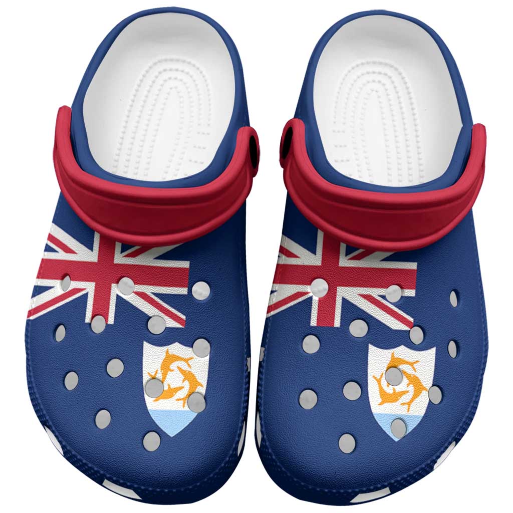 Anguilla Clogs Shoes Heritage Palette Flag-Inspired - Wonder Print Shop
