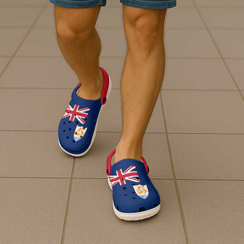 Anguilla Clogs Shoes Heritage Palette Flag-Inspired - Wonder Print Shop