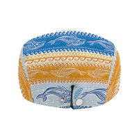 Anguilla Dolphins Pattern Jeff Hat Orange And Blue - Wonder Print Shop