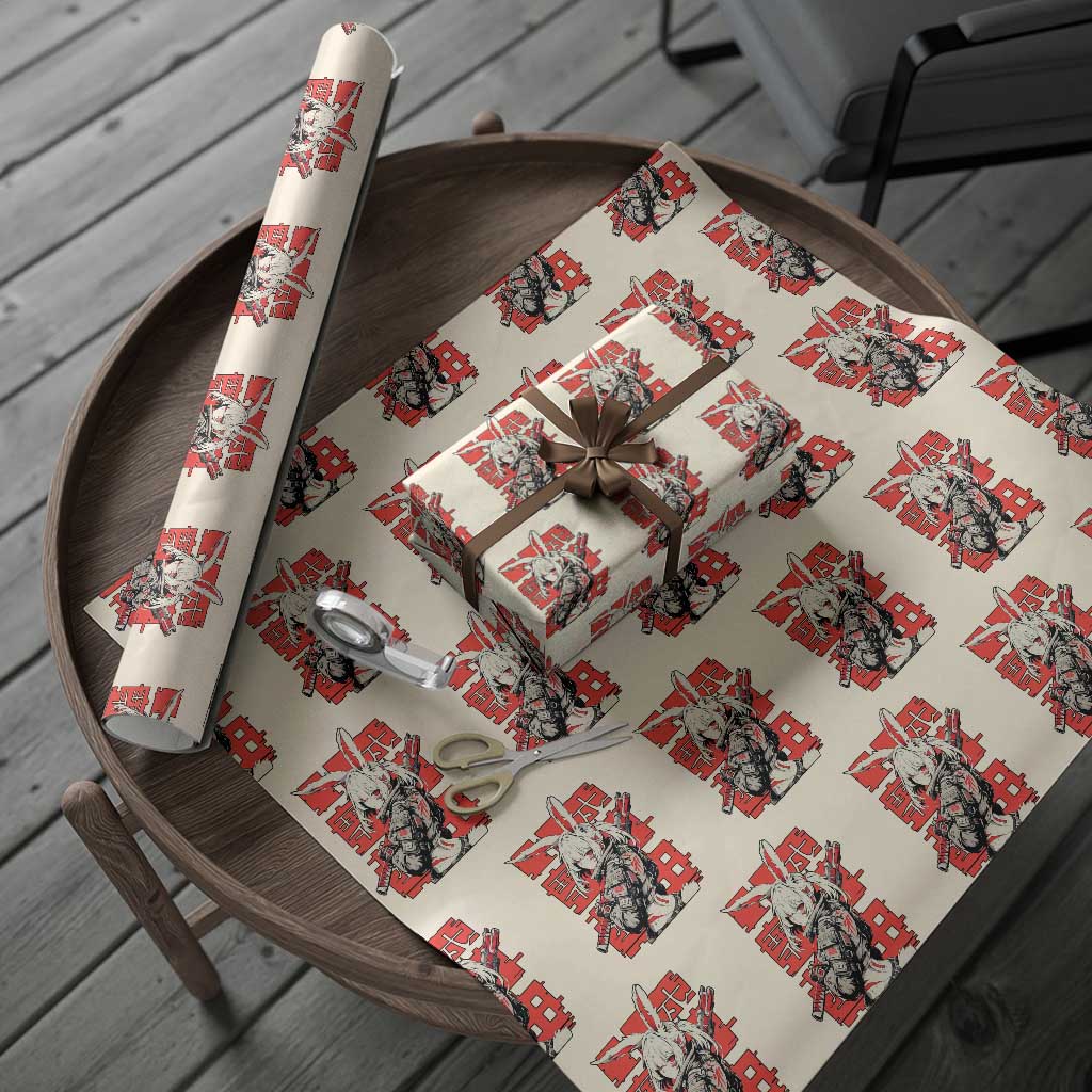 Anime Manga Cyberpunk Wrapping Paper Roll Techwear Harajuku Style Bunny Girl