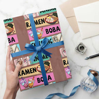 Anime Ramen Boba Sketching Wrapping Paper Roll Kawaii Otaku Manga Lover Japanese Pop Culture