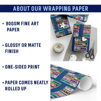 Anime Ramen Boba Sketching Wrapping Paper Roll Kawaii Otaku Manga Lover Japanese Pop Culture