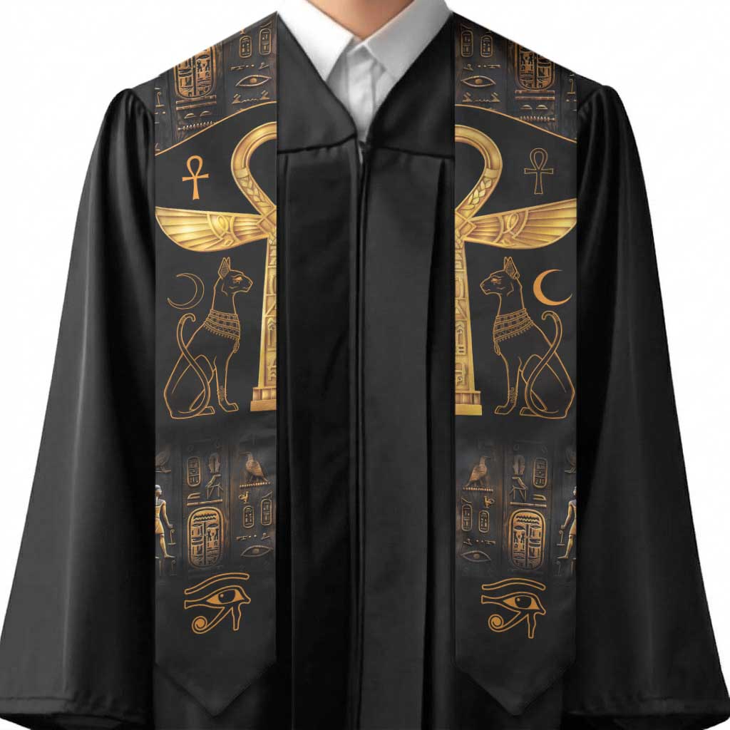 Ankh with Eye of Horus Graduation Stole Ancient Egypt Culture
