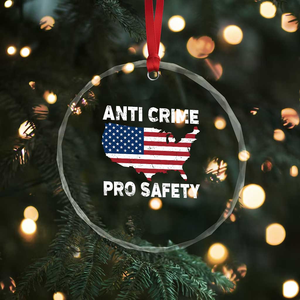 Anti Crime Pro Safety Crystal Glass Ornament Mayor Resistance Protest Jacob Political