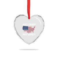 Anti Crime Pro Safety Heart Crystal Glass Ornament Mayor Resistance Protest Jacob Political