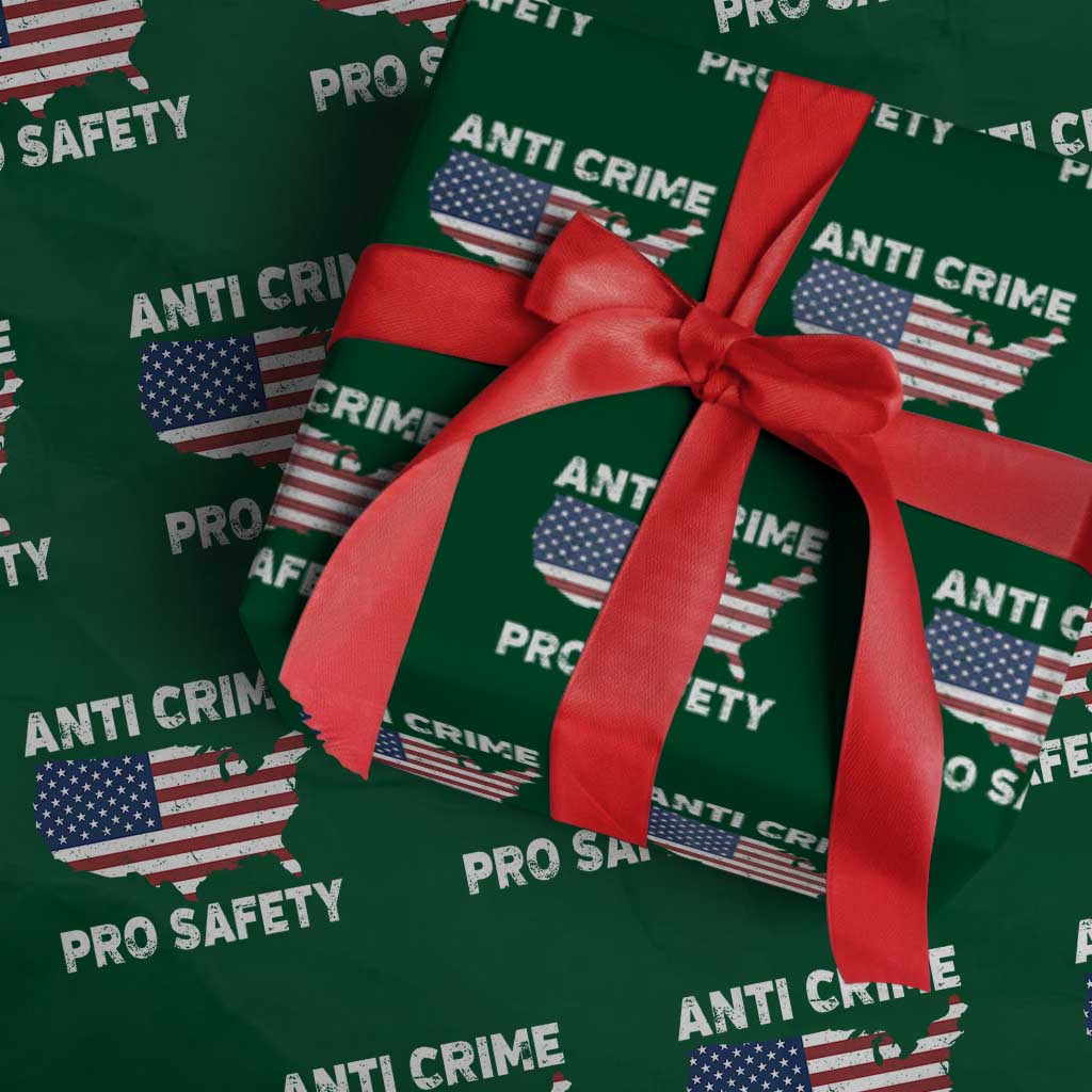 Anti Crime Pro Safety Wrapping Paper Roll Mayor Resistance Protest Jacob Political