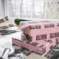 Anti Monarchy Political Wrapping Paper Roll No Kings No Wars No Ice