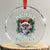 Anti Xmas Crystal Glass Ornament Merry 666Mas Satan Creepy Christmas - Wonder Print Shop