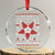 Anti Xmas Crystal Glass Ornament Merry Antichristmas Noel Hat Pentagram - Wonder Print Shop