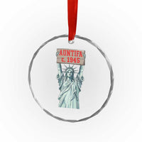 Antifa Fascism Crystal Glass Ornament Statue of Liberty Anti Fascism Patriotic - Wonder Print Shop