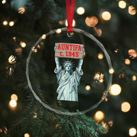 Antifa Fascism Crystal Glass Ornament Statue of Liberty Anti Fascism Patriotic - Wonder Print Shop