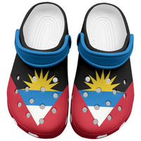 Antigua and Barbuda Clogs Shoes Heritage Palette Flag-Inspired - Wonder Print Shop