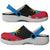 Antigua and Barbuda Clogs Shoes Heritage Palette Flag-Inspired - Wonder Print Shop
