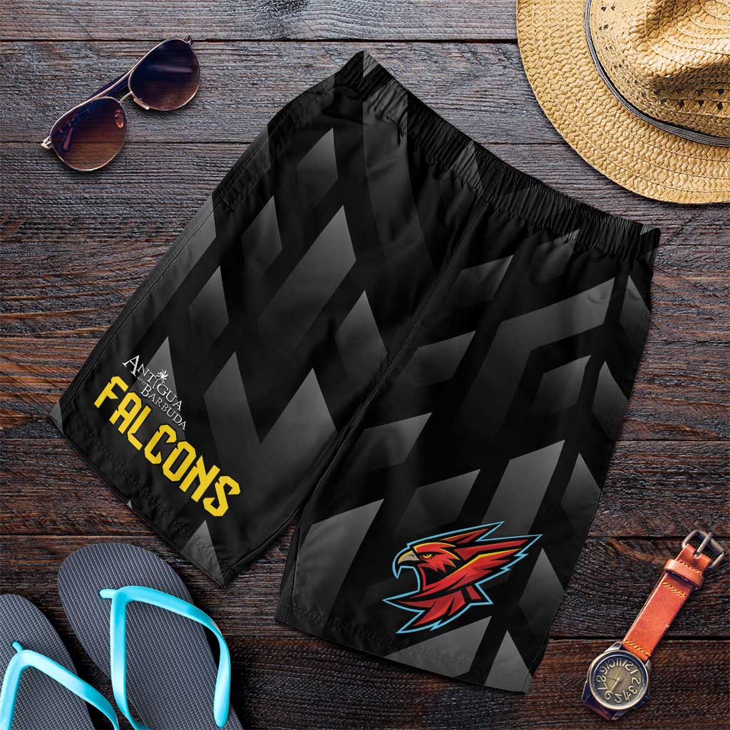 Antigua and Barbuda Cricket Shorts for Men Falcons Flying High - Wonder Print Shop
