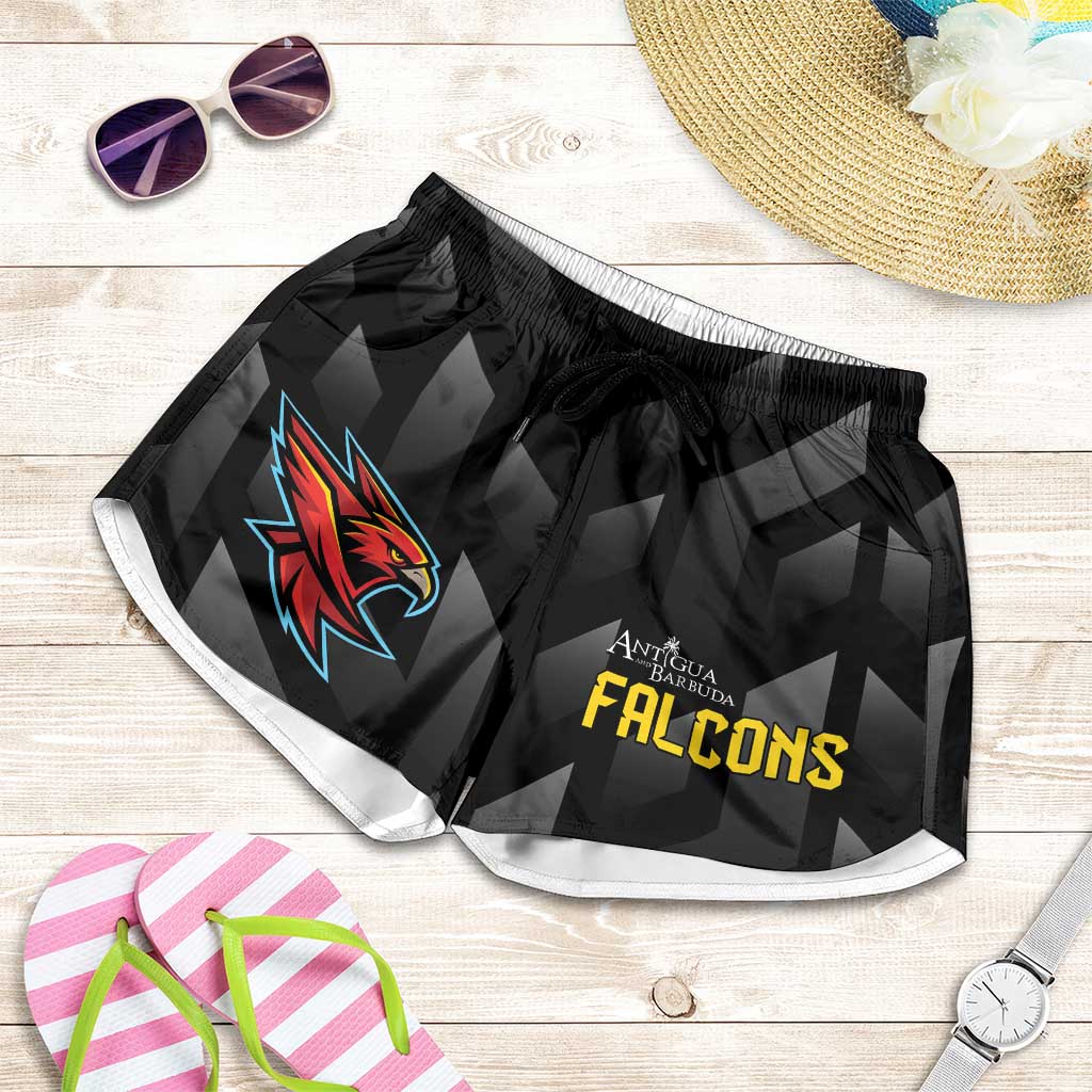 Antigua and Barbuda Cricket Shorts for Women Falcons Flying High - Wonder Print Shop