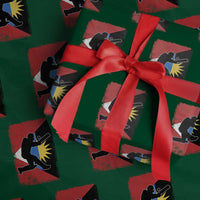 Antigua and Barbuda Cricket Wrapping Paper Roll Retro Vintage Sport Antiguan Flag West Indies Cricket Fan