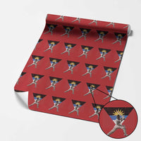 Antigua and Barbuda Cricket Wrapping Paper Roll Retro Vintage Sport Antiguan Flag West Indies Fan