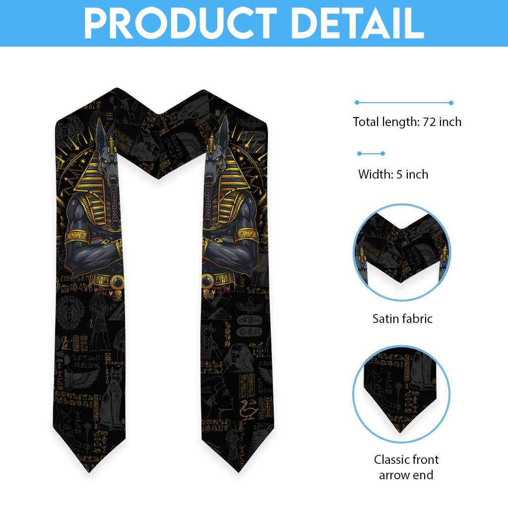 Anubis Egyptian God of Death Graduation Stole