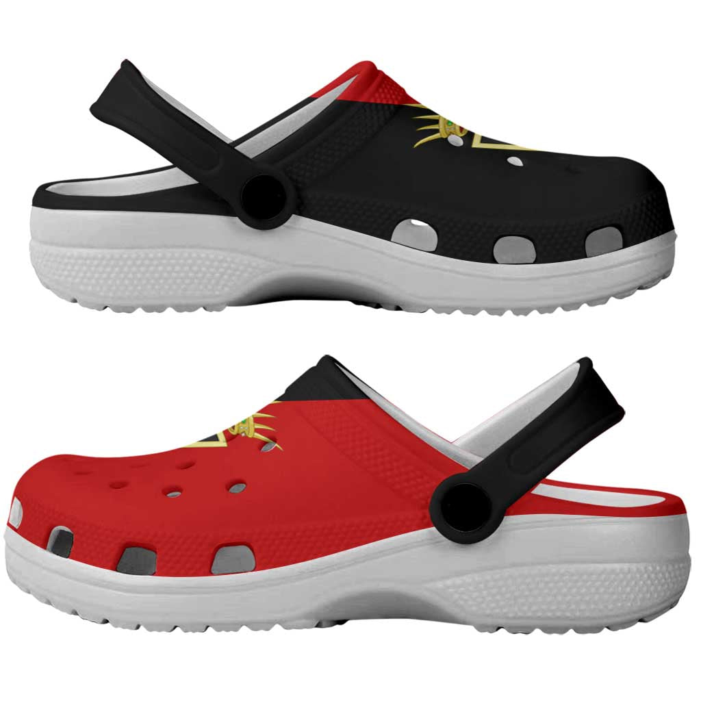 Aosta Valley Italy Clogs Shoes Flag Color Inspiration - Wonder Print Shop