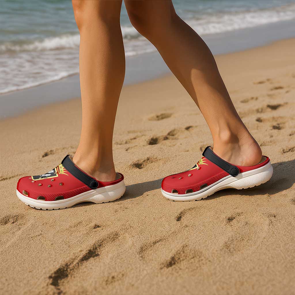 Aosta Valley Italy Clogs Shoes Flag Color Inspiration - Wonder Print Shop