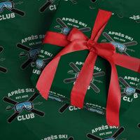 Apres Ski Club 2025 Wrapping Paper Roll Skiing Winter Sport Mountain - Wonder Print Shop