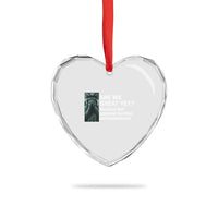Are We Great Yet Because I Feel Ashamed Heart Crystal Glass Ornament Horrified Embarrassed Crying Statue of Liberty - Wonder Print Shop