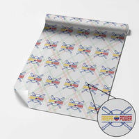 Arepa Power Baseball Crossed Bats Wrapping Paper Roll Funny Venezuelan Pride Gift for Latino Sports Fans