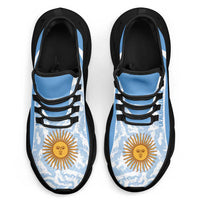 Argentina 2026 Football Clunky Sneakers Vamos La Albiceleste Grunge Curve Stylized - Wonder Print Shop