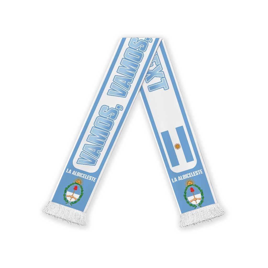 Argentina 2026 Football Personalized Soccer Scarf Vamos La Albiceleste