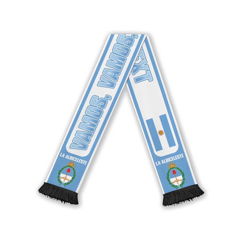 Argentina 2026 Football Personalized Soccer Scarf Vamos La Albiceleste