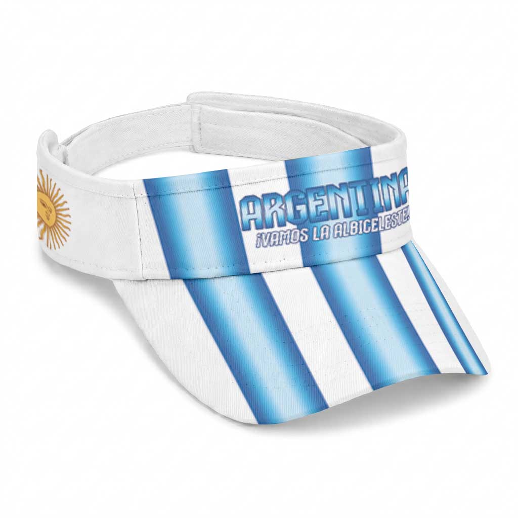 Argentina 2026 Football Sun Visor Cap Vamos La Albiceleste
