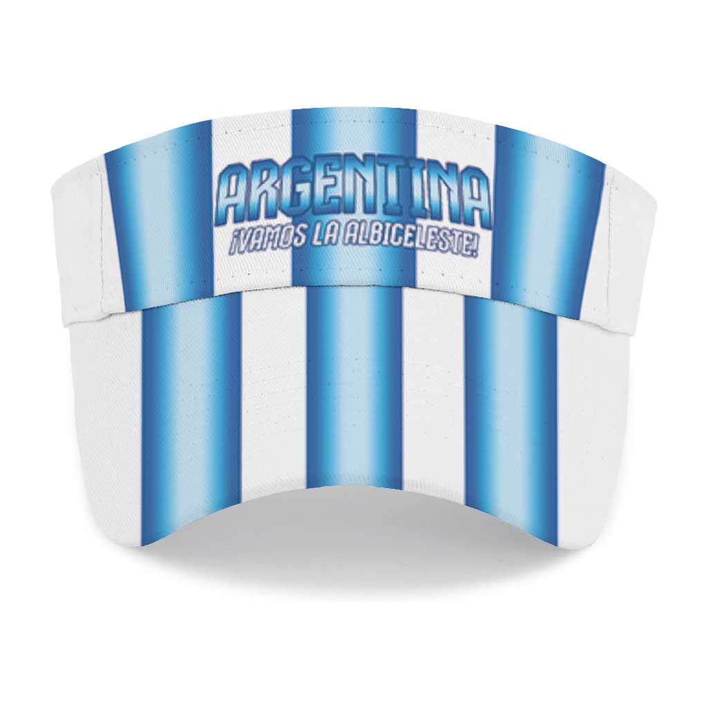 Argentina 2026 Football Sun Visor Cap Vamos La Albiceleste